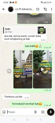 Testimonial Papan Bunga Pernikahan panimbangjaya