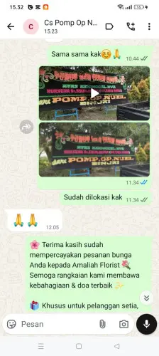 Testimonial Papan Bunga panimbangjaya